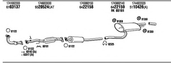 WALKER TO55995 Exhaust System
